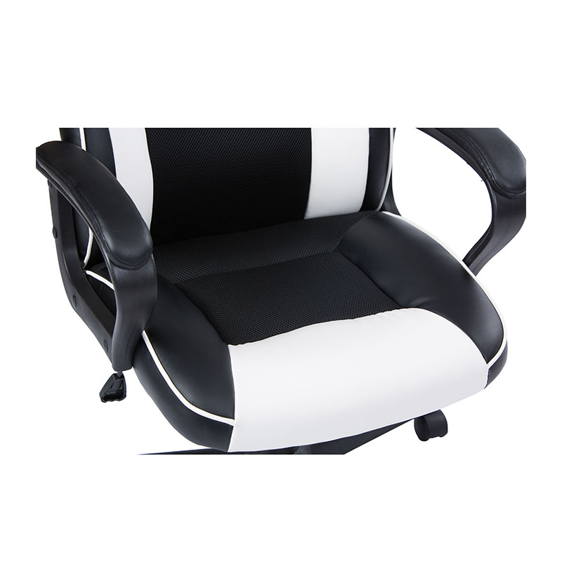 SILLA GAMER KART NEGRO-BLANCO - Imagen 5